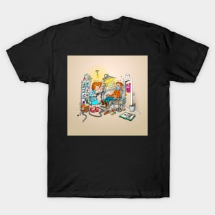 How to clean your teeth. Dentist cartoon. T-Shirt